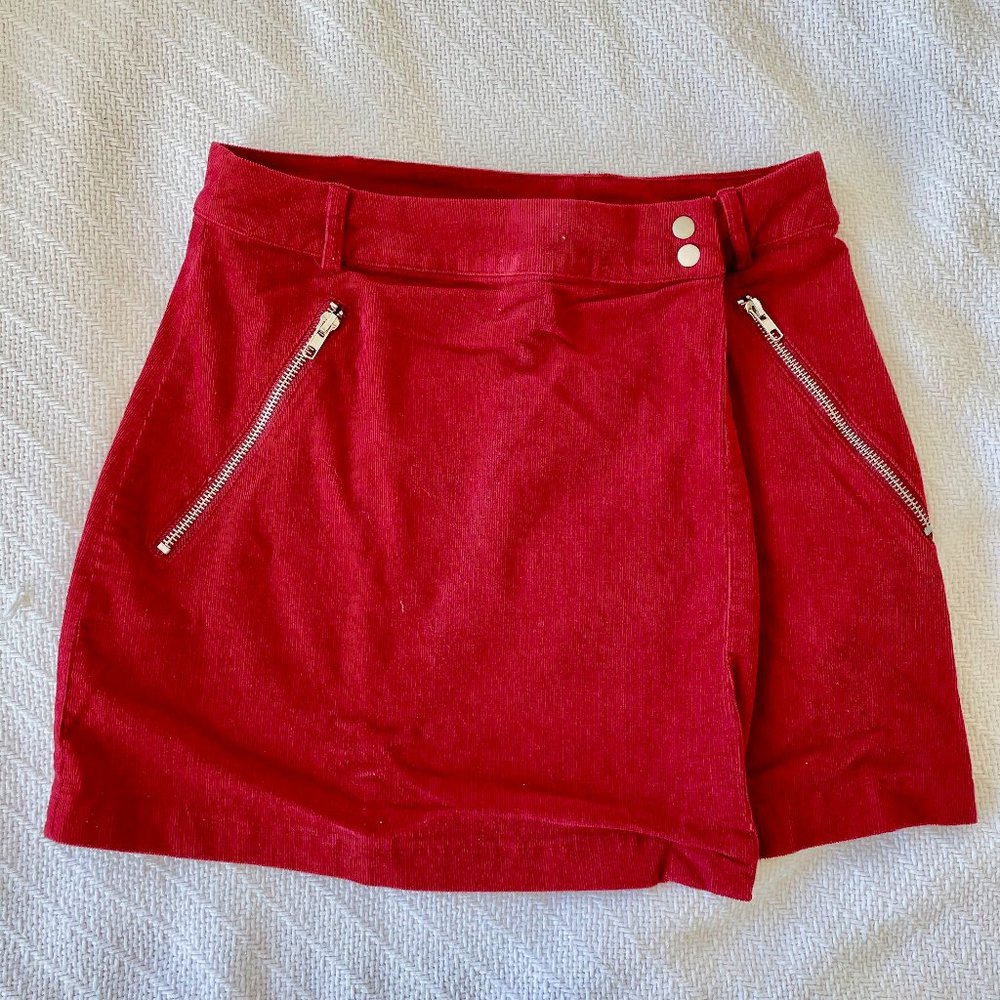Cotton Candy LA Red Wrap Skirt